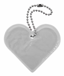 Compass 01722 01722 Přívěšek reflexní SRDCE - stříbrný