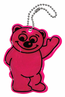 Compass 01725 01725 Přívěšek reflexní BEAR - fialový