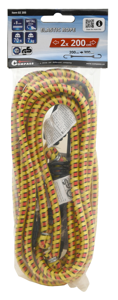 02205 Upínač pružný 2x200cm TÜV/GS