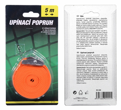 02244 Popruh upínací 1x5m  GREEN