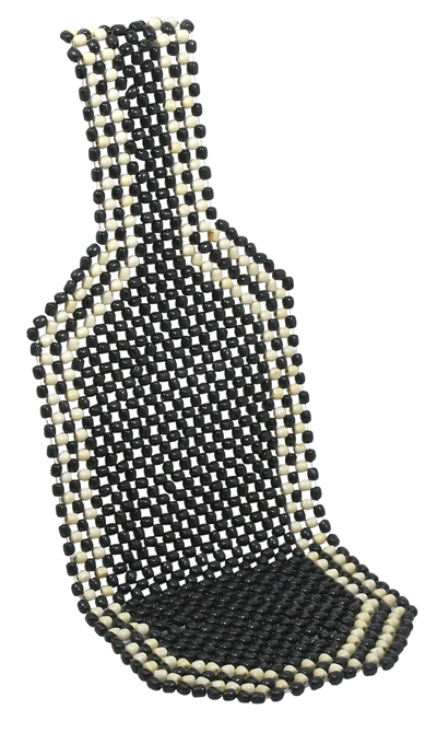 04106 Potah sedadla kuličkový BLACK 127x38cm