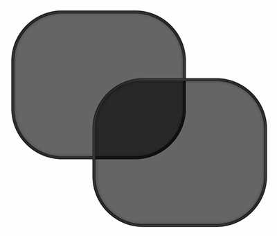 06101 Clona sluneční na boční okno černá 2 přísavky