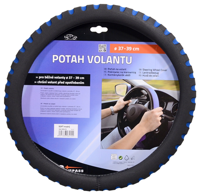 06415 Potah volantu SOFT modrý