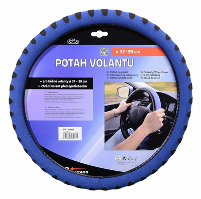 06415 Potah volantu SOFT modrý