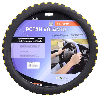 06416 Potah volantu SOFT žlutý