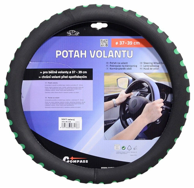 06418 Potah volantu SOFT zelený