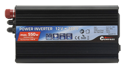 07111 Trafo 12/230V 550W + USB