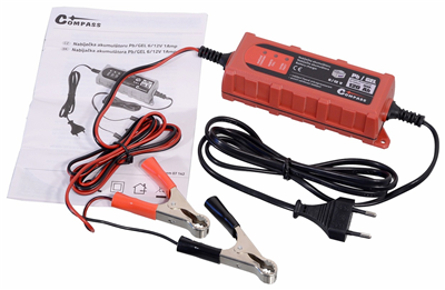 07142 Mikroprocesorová nabíjačka 1Amp 6/12V PB/GEL max. 120Ah