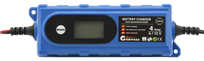 07146 Mikroprocesorová nabíjačka 3,8Amp 6/12V PB/GEL LCD displej