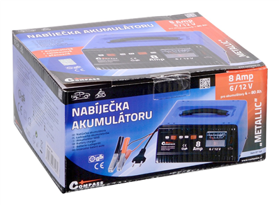 07148 Nabíjačka batérií 8Amp 6/12V TÜV/GS METALLIC
