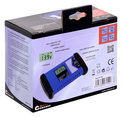 07154 Mikroprocesorová nabíjačka batérií PROFI 6/12V PB/GEL/AGM