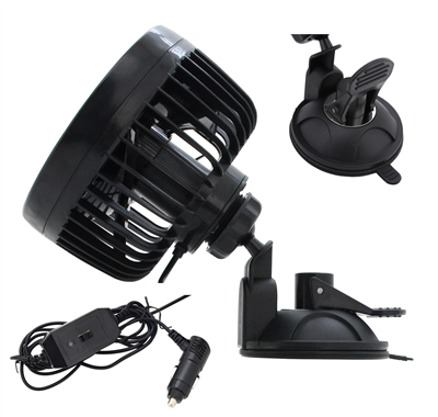 07216 Ventilátor MITCHELL 115mm 12V na přísavku
