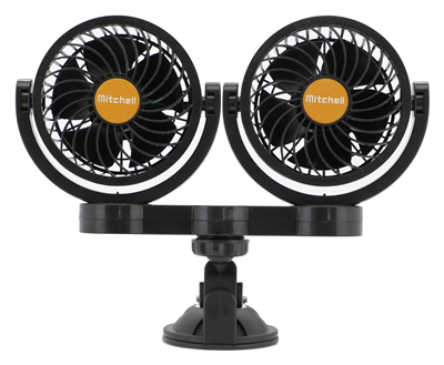 07223 Ventilátor MITCHELL DUO 2x108mm 24V na přísavku