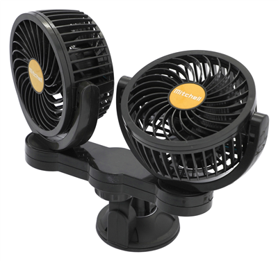 07223 Ventilátor MITCHELL DUO 2x108mm 24V na přísavku