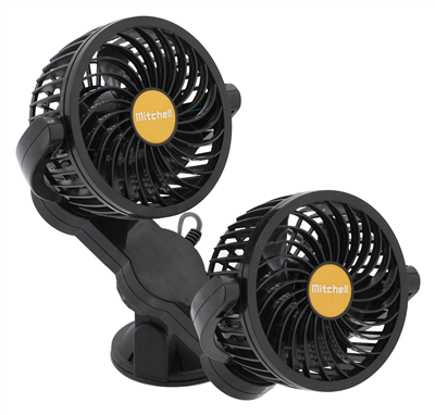 07223 Ventilátor MITCHELL DUO 2x108mm 24V na přísavku