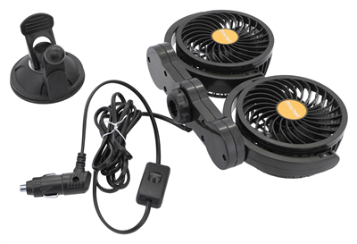 07223 Ventilátor MITCHELL DUO 2x108mm 24V na přísavku