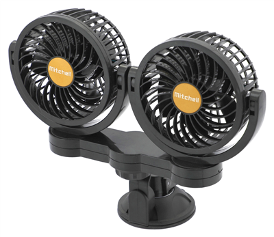 07223 Ventilátor MITCHELL DUO 2x108mm 24V na přísavku