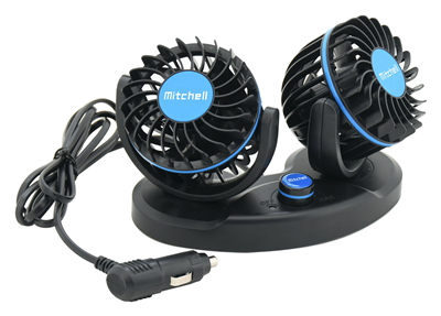 07226 Ventilátor MITCHELL DUO 2x85mm 12V na palubní desku