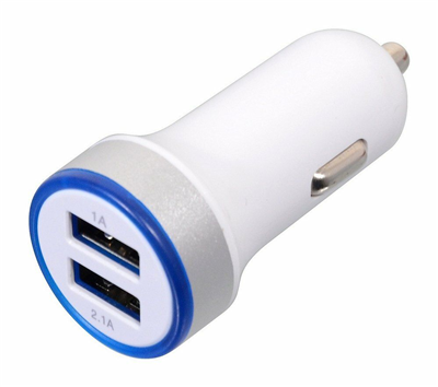 07406 Zástrčka 2xUSB 12-24V 5V/2100mA