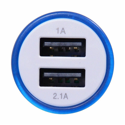 07406 Zástrčka 2xUSB 12-24V 5V/2100mA