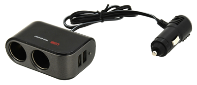 07422 Rozdvojka 12/24V + 2x USB 2100mA