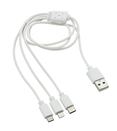 07705 Nabíjecí USB kabel 3in1 (micro USB, iPhone, USB C)