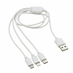 07705 Nabíjecí USB kabel 3in1 (micro USB, iPhone, USB C)