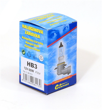 08413 Žárovka 12V  HB3  60W P20d box