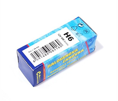 08416 Žárovka 12V  H6  6W BaX9s box