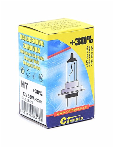 08420 Žárovka 12V  H7  55W PX26d box FLASH +30%