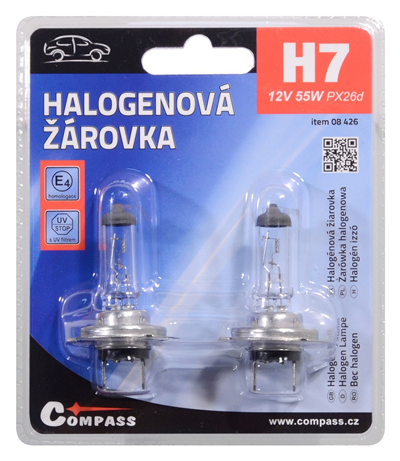 08426 Žárovka 12V  H7  55W PX26d blister 2ks