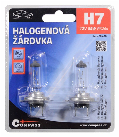 08426 Žárovka 12V  H7  55W PX26d blister 2ks