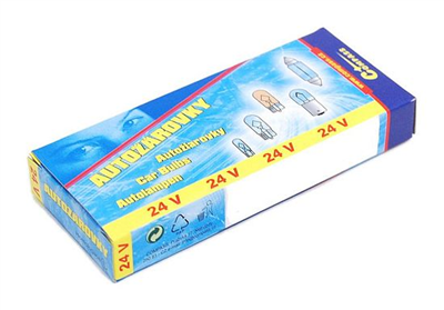 08482 Žárovka 24V  T2W  2W Ba9s box