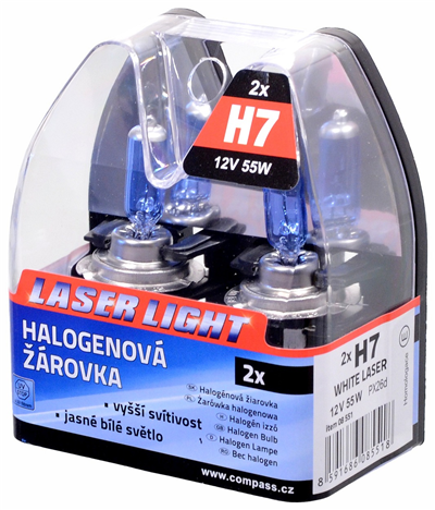 08551 Žárovka 12V  H7  55W PX26d WHITE LASER  2ks