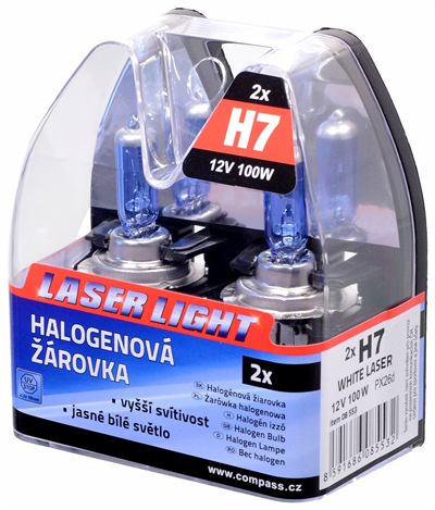 08553 Žárovka 12V  H7  100W PX26d WHITE LASER  2ks