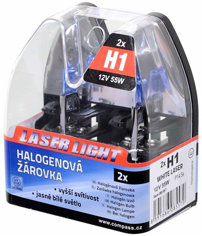 08557 Žárovka 12V  H1  55W P14,5s WHITE LASER  2ks