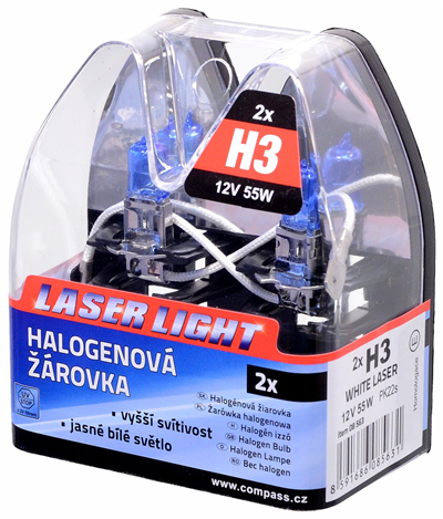 08563 Žárovka 12V  H3  55W Pk22s WHITE LASER  2ks