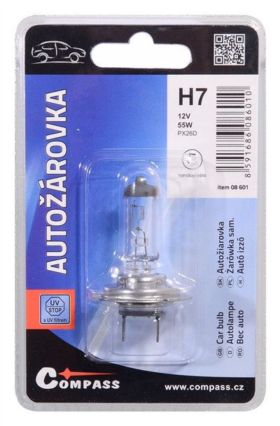 08601 Žárovka 12V  H7  55W PX26d blister 1ks