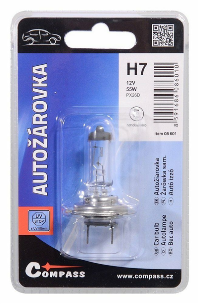 08601 Žárovka 12V  H7  55W PX26d blister 1ks