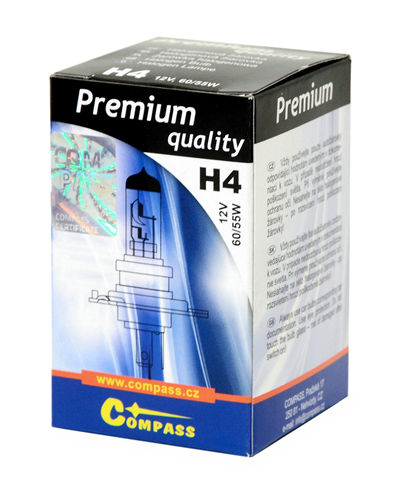 08701 Žárovka 12V  H4  PREMIUM  60/55W P43t box