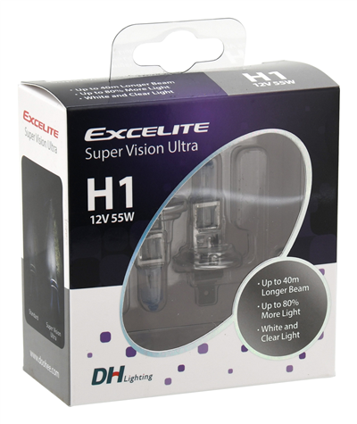 08713 Žárovka Excelite H1 BLUE SVU +80% 55W 2ks