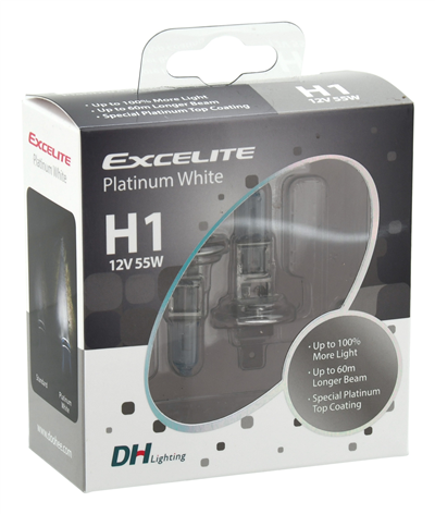 08714 Žárovka Excelite H1 CHROME PW +100% 55W 2ks
