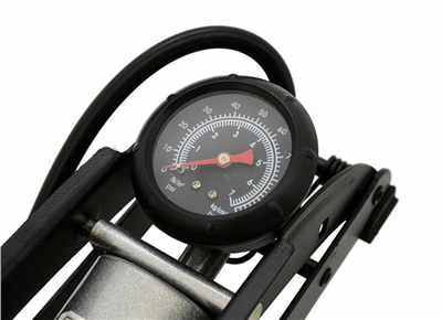 09153 Hustilka nožní s manometrem jednopístová TÜV/GS 1x120mm