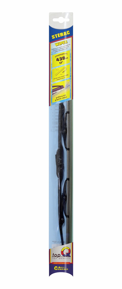 10007 Stěrač kovový TOPQ  430 mm GRAFIT