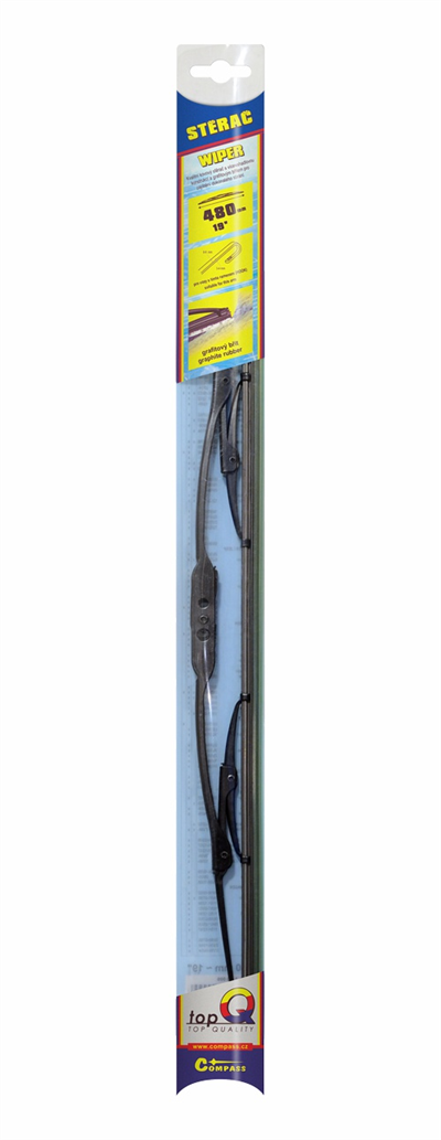 10009 Stěrač kovový TOPQ  480 mm GRAFIT