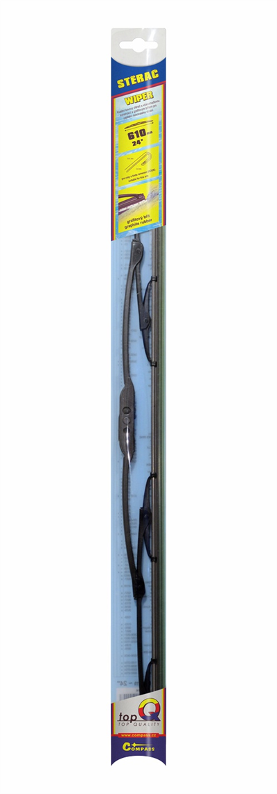 10014 Stěrač kovový TOPQ  610 mm GRAFIT