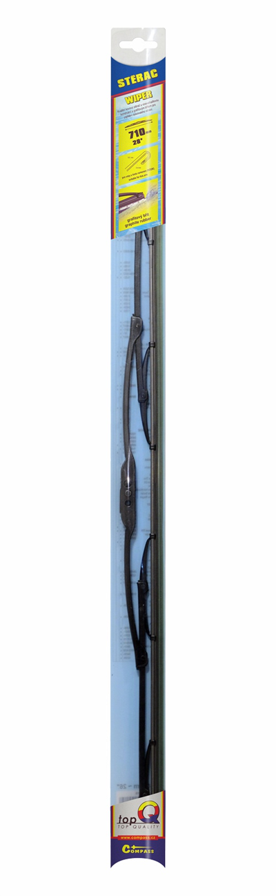 10016 Stěrač kovový TOPQ  710 mm GRAFIT