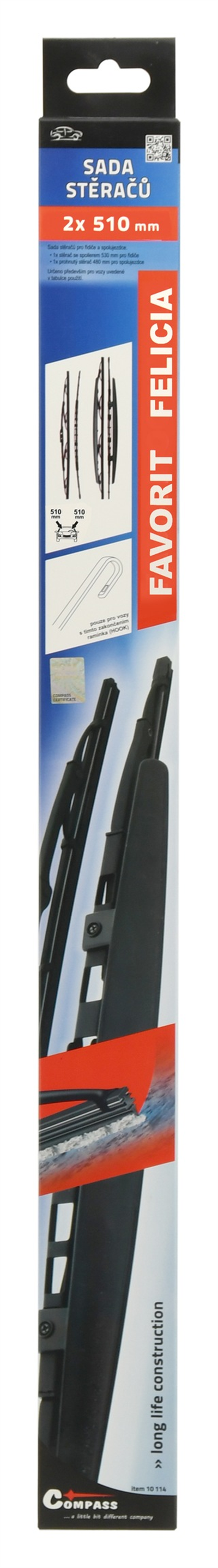 10115 Stěrače 510+510 mm    FEL