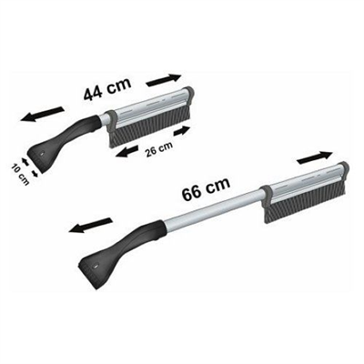 10312 Škrabka s košťátkem ALU teleskopická 44 - 66cm