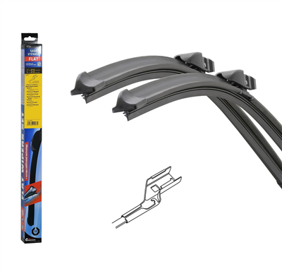 10587 Stěrače FLAT SET (CUBE) 610+610mm